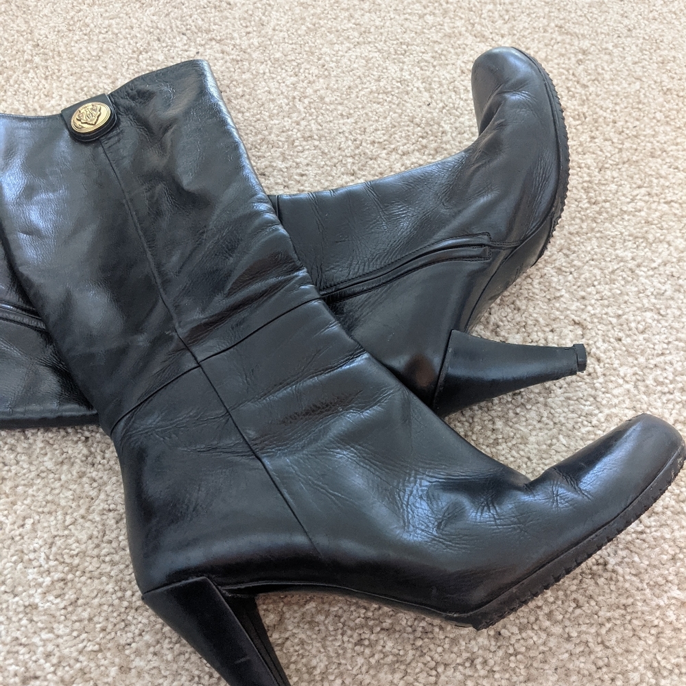GUCCI tall leather boots - Picture 5 of 8